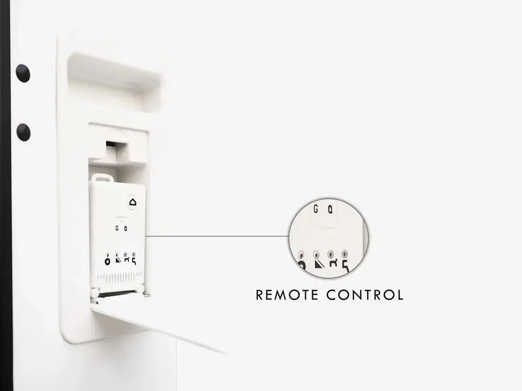 Inside View of White Follow Me Luggage Showing Storage Compartments and Charging Port