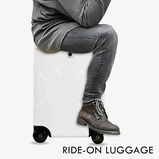 Inside View of White Jarviz Luggage Showing Spacious Compartments and Organization Features