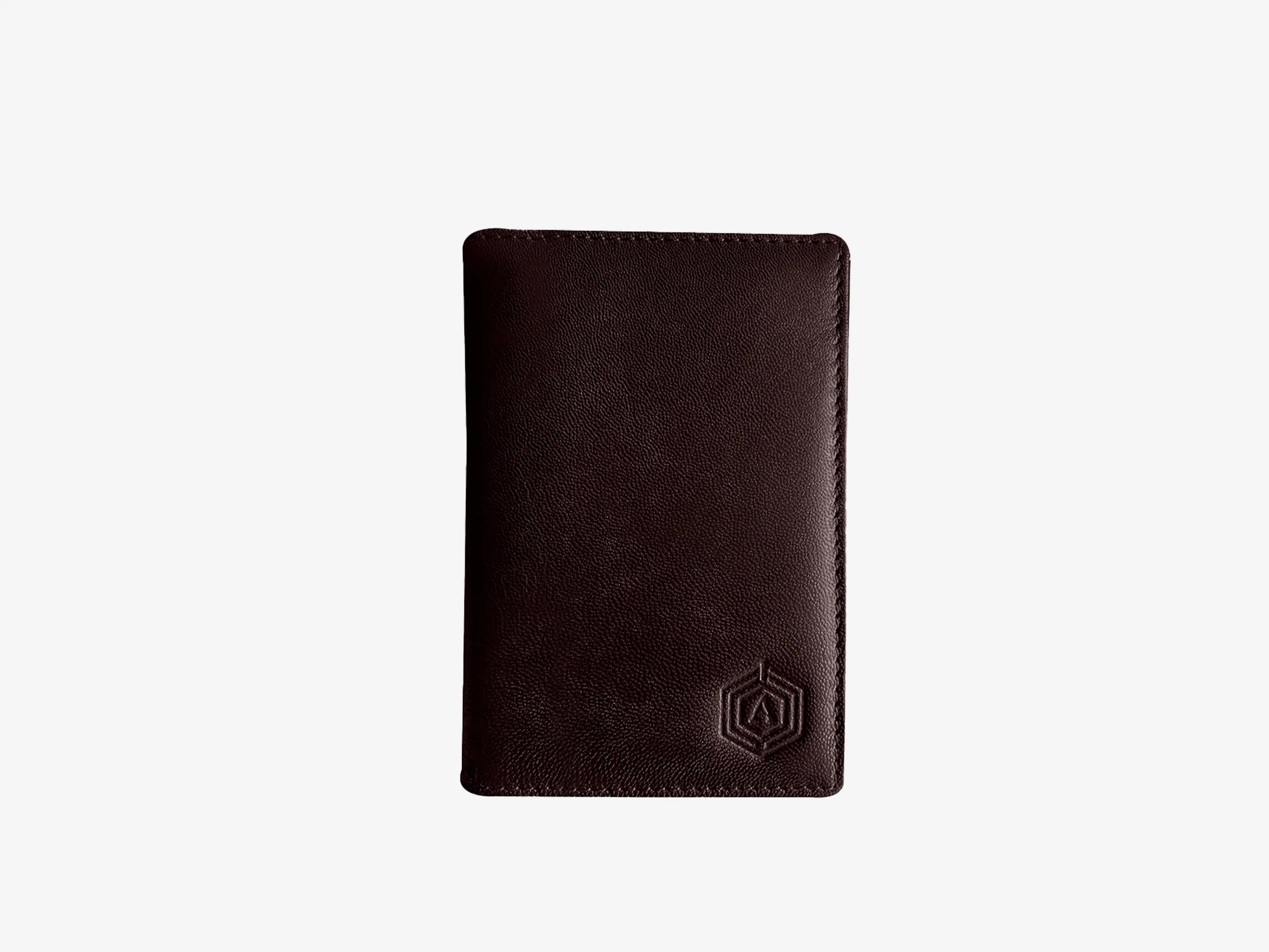 Croc textured fingerlock Bag (Black) + Passport Holder (Brown) Arista Vault