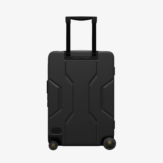 USB Charging Port on Grey Jarviz Smart Luggage for Charging Electronic Devices