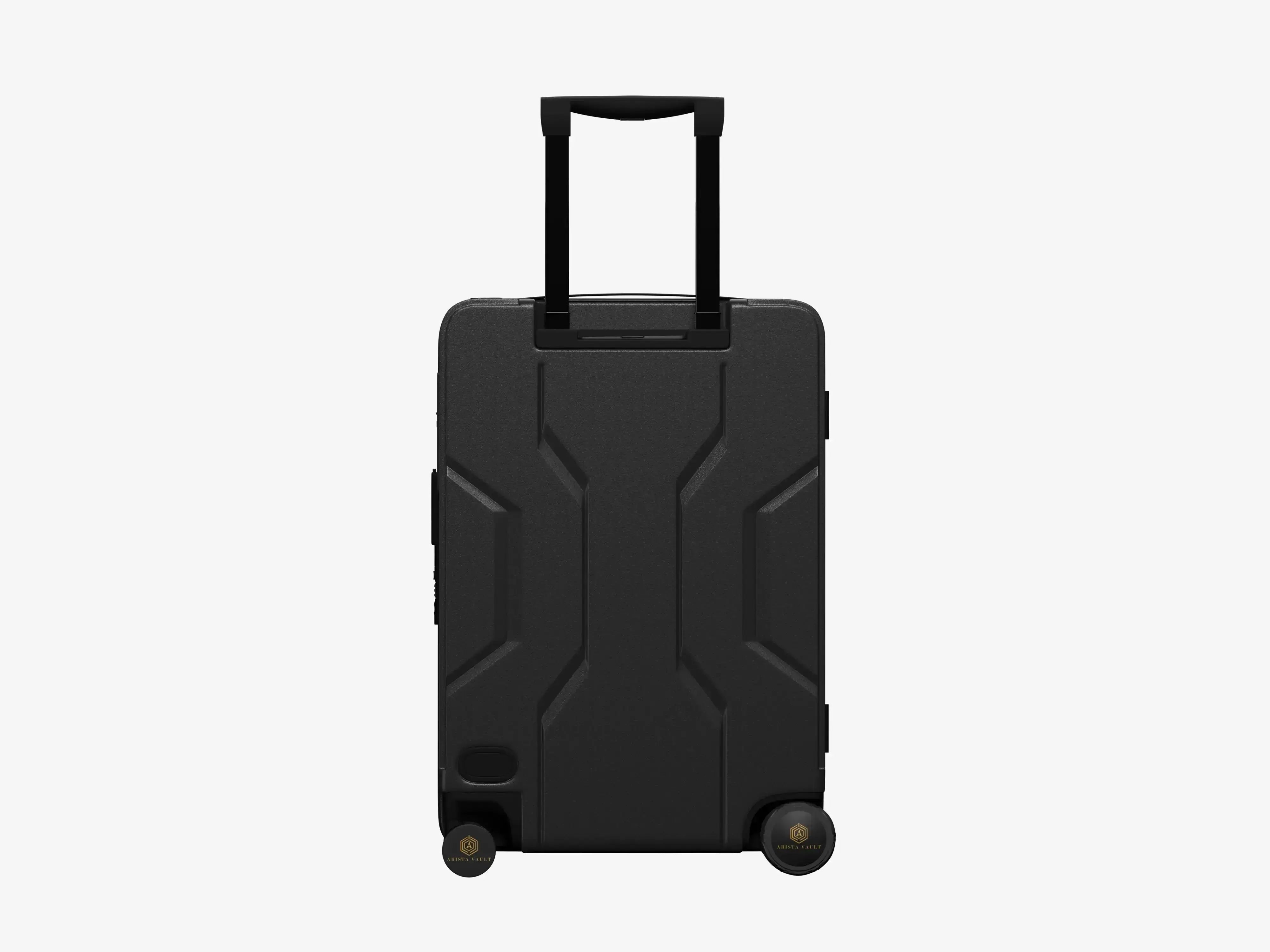 USB Charging Port on Grey Jarviz Smart Luggage for Charging Electronic Devices