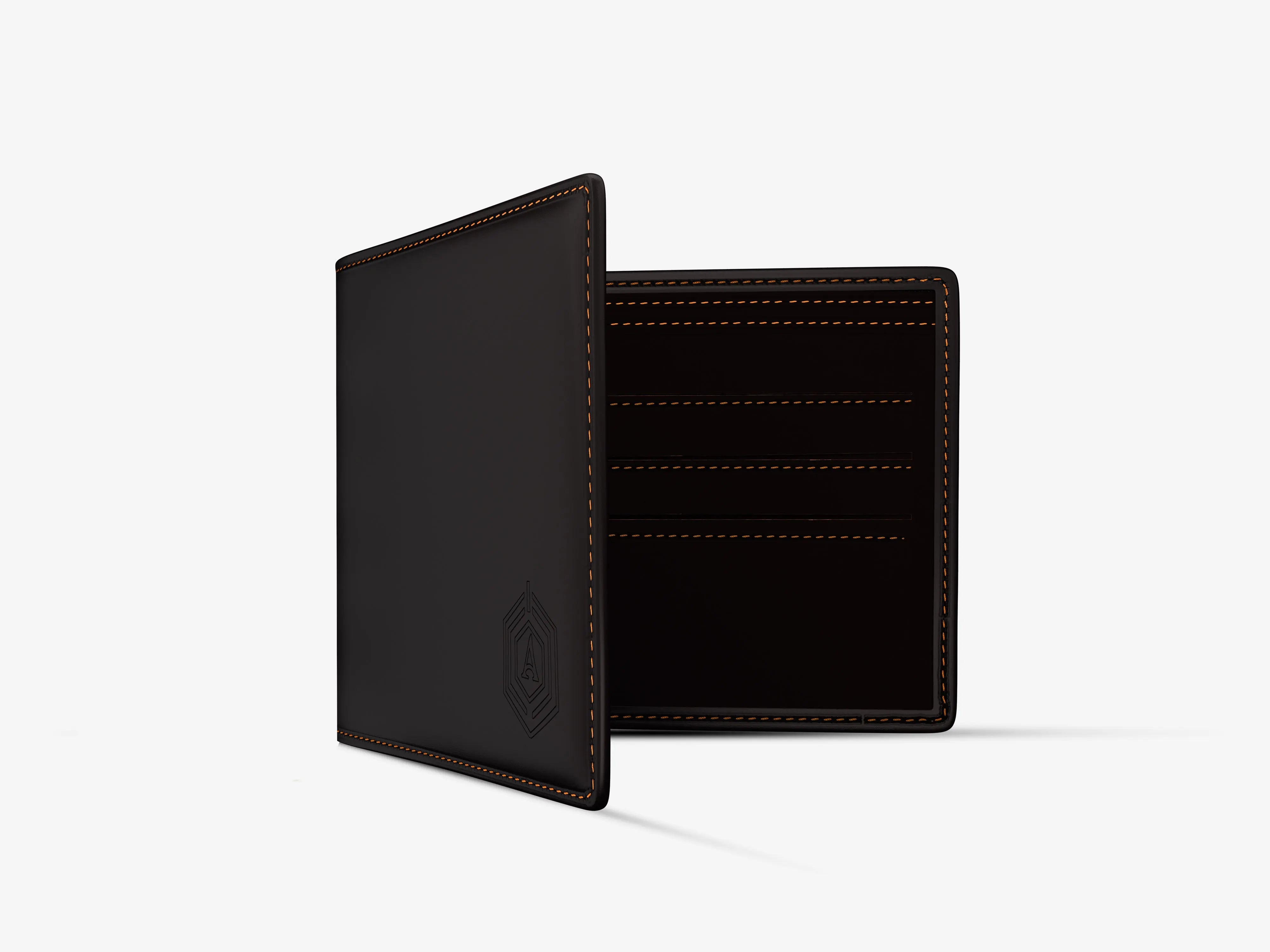 Wallet Bot Classic Arista Italian Leather Smart Wallet Showing Built-in USB Power Bank Feature for Mobile Charging