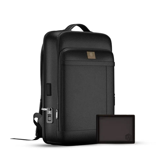 Fingerlock Leather Backpack + Wallet Bot Classic Arista Vault