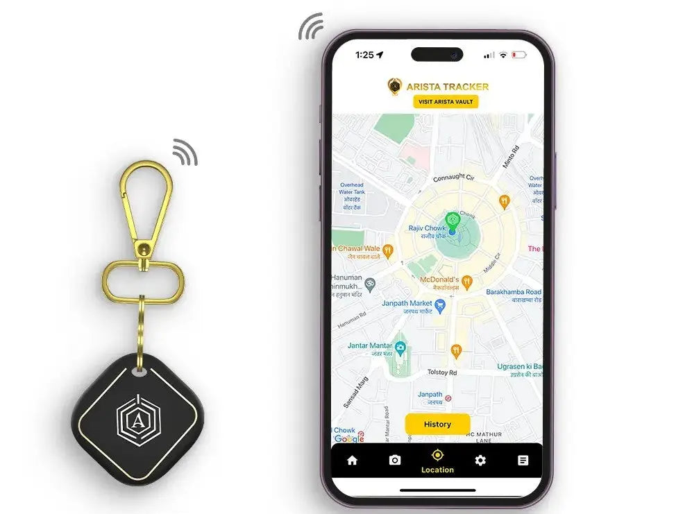 Croc-Textured Fingerlock Bag | Smart Keychain Arista Vault