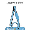 Croc-Textured Fingerlock Smart Laptop Bag (Sky Blue) Arista Vault