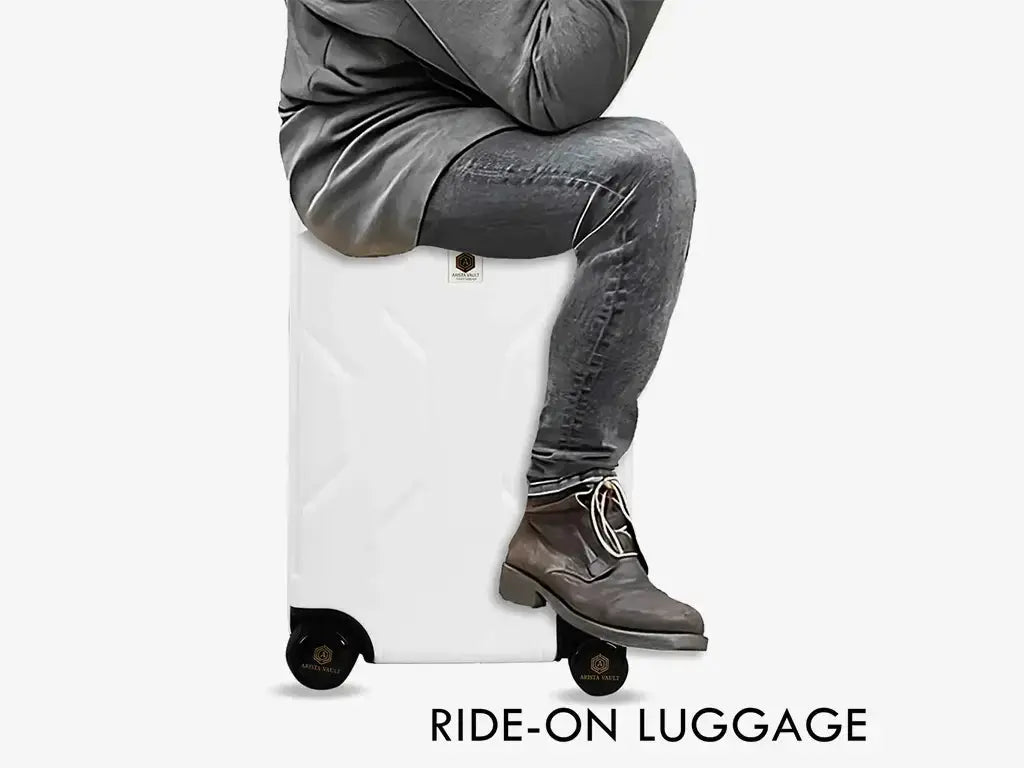 Inside View of White Jarviz Luggage Showing Spacious Compartments and Organization Features