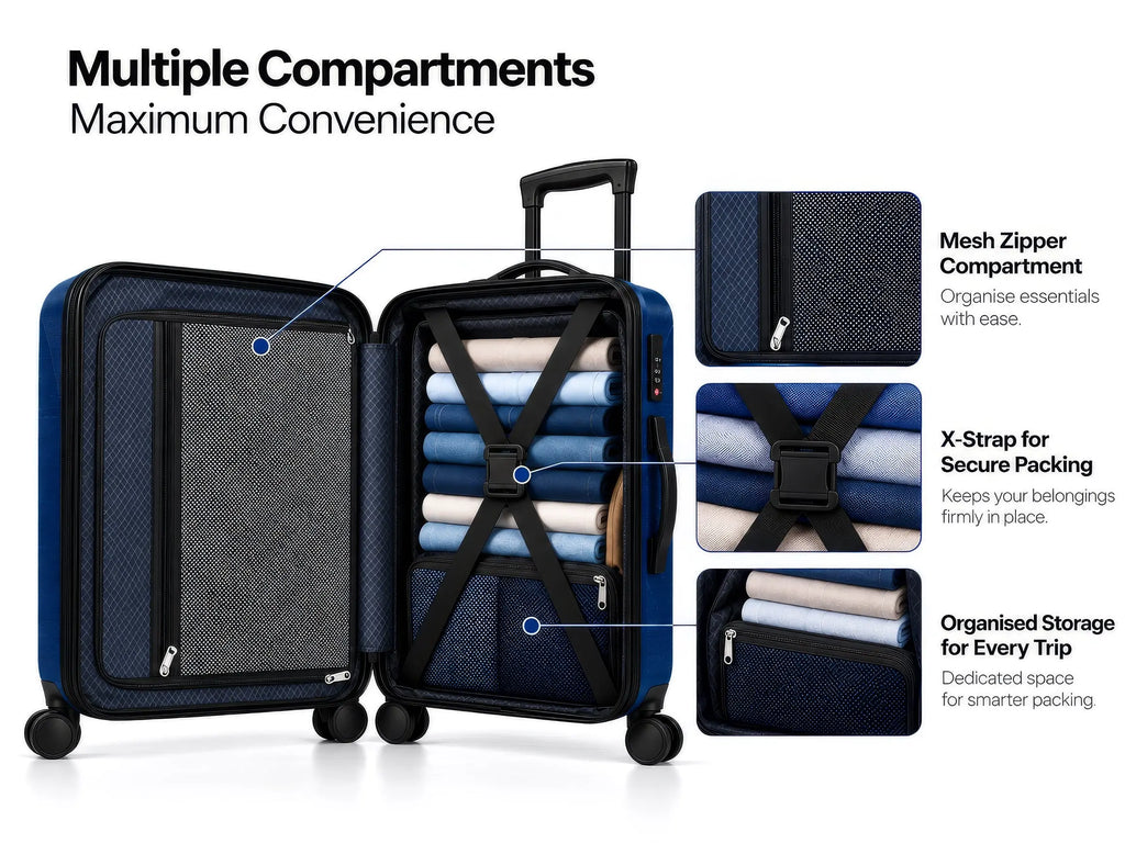 Arista Spot Pro - Luggage (Blue) + Free Smart Keychain