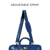 Croc-Textured Fingerlock Smart Laptop Bag (Royal Blue) Arista Vault