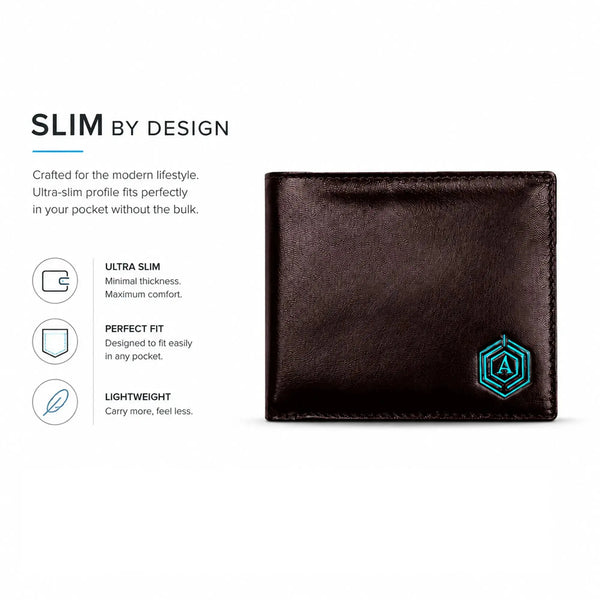 RFID Wallet | Anti-Theft (Brown) Brown RFID
