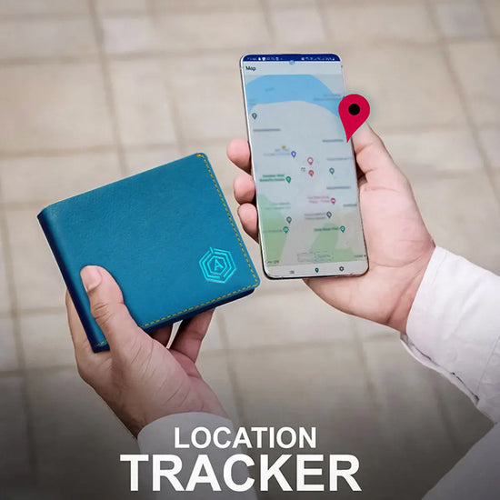 Traveller Wallet | Tracker Wallet | Anti Theft (Blue) Intellux Blu