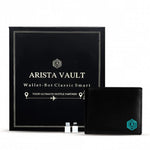 Wallet-bot Classic | Smart wallet | Inbuilt Powerbank (Black) Classic Black