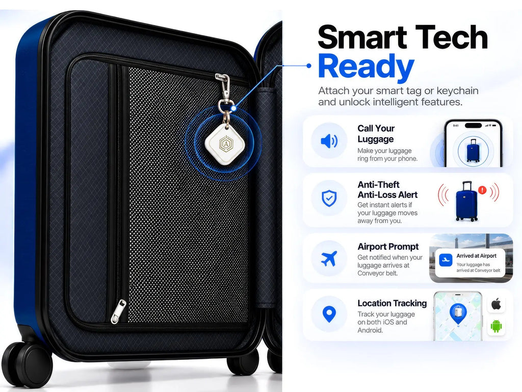 Arista Spot Pro - Luggage (Blue) + Free Smart Keychain