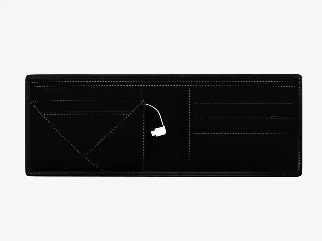 Smartphone Showing Arista Tracker App Connected to Black Wallet Bot for Location Tracking