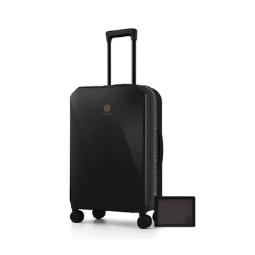 Travel story- Smart Luggage Black and Wallet Bot Classic Brown Arista Vault