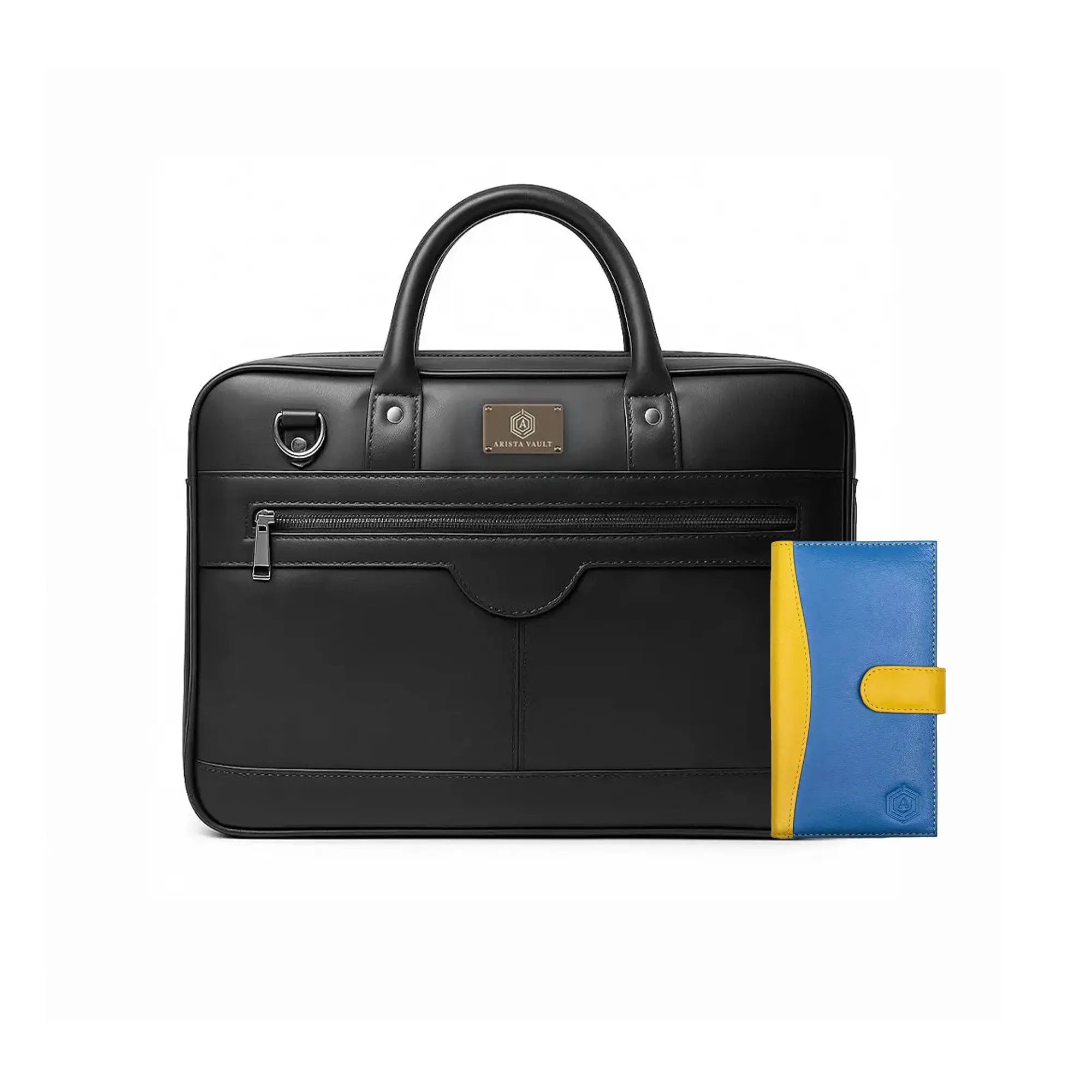 Wallet She Bot Finder(Blue) and ZenMatte Laptop Bag(Black) Arista Vault