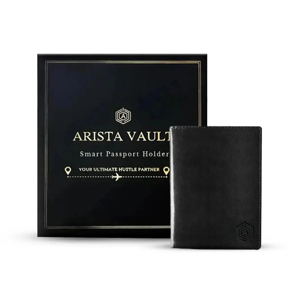 Nebula Neo - Smart Luggage (24") + Croc Textured Fingerlock Bag + Passport Holder (Black)