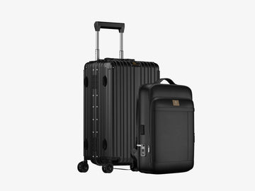 Smart Aviator Luggage + Fingerlock Leather Backpack - Arista Vault