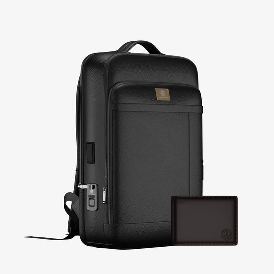 Fingerlock Leather Backpack + Wallet Bot Classic - Arista Vault