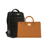 Fingerlock Leather Backpack + Tech Bag
