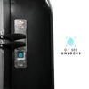 Midnight Black Terminal | Smart Suitcase | Fingerlock & Anti-Theft Luggage Arista Vault