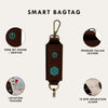 Smart combo (Genz Fingerlock bag + Bagtag) Arista Vault