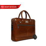 Croc-Textured Fingerlock Bag + Smart Keychain