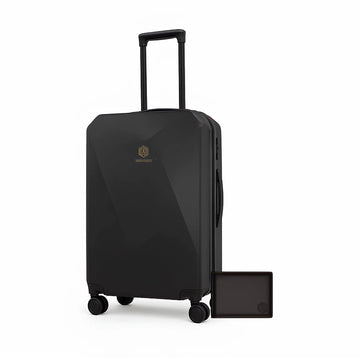 Arista Spot Pro- Smart Luggage Black and Wallet Bot Finder Arista Vault