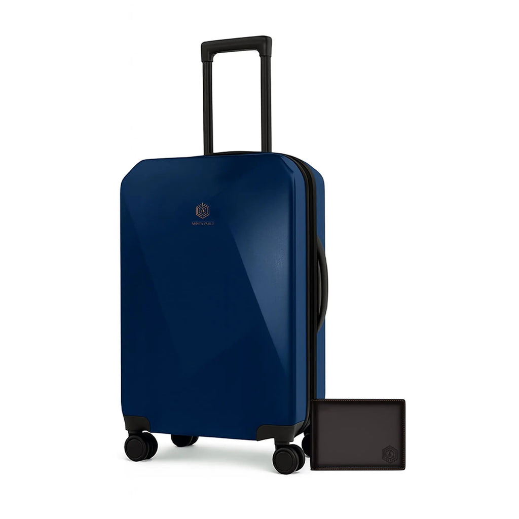 Arista Spot pro - Smart Luggage (Blue) and Wallet Bot Finder Arista Vault