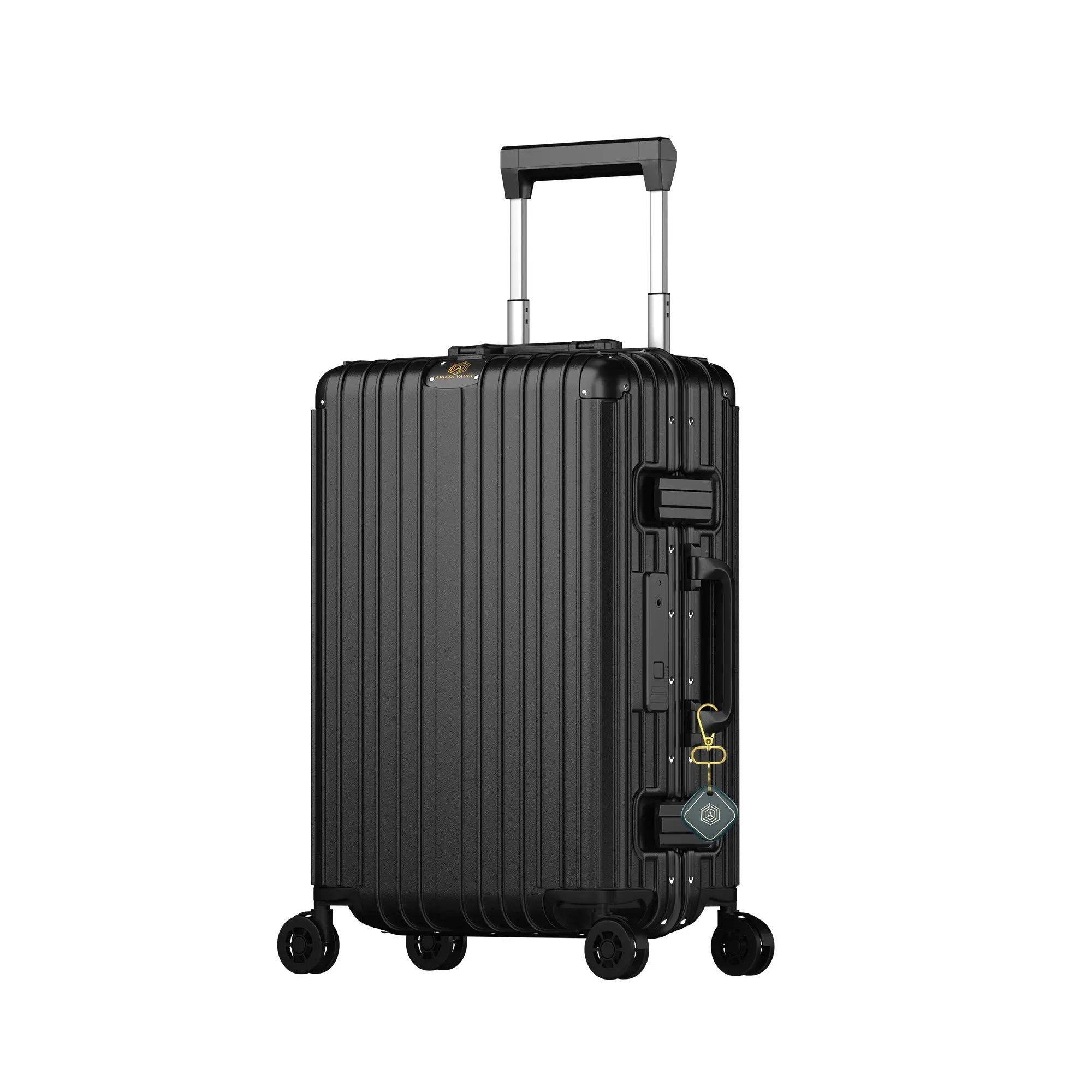 Smart Aviator Luggage and Smart Keychain (Navy Blue) Arista Vault