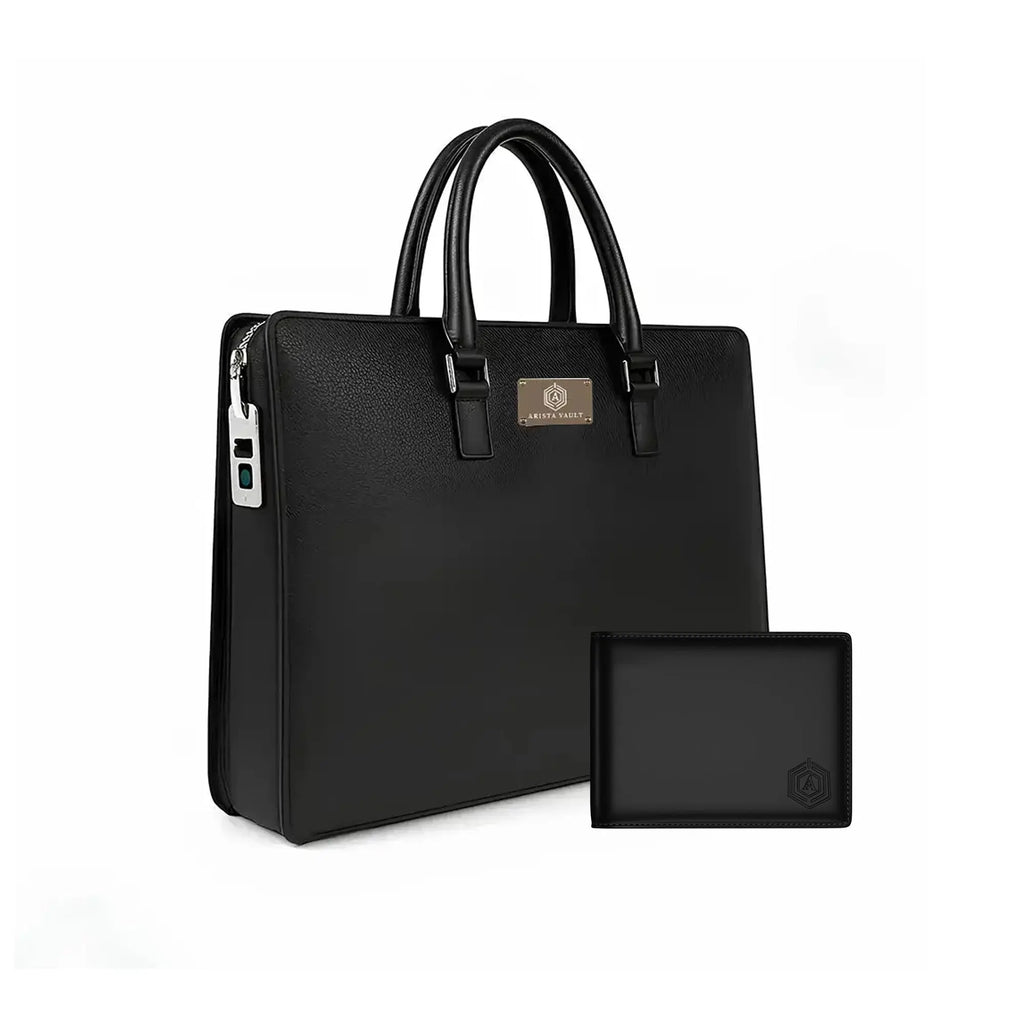 TechBag Fingerlock Bag(Black) + Wallet Bot Classic Black Arista Vault