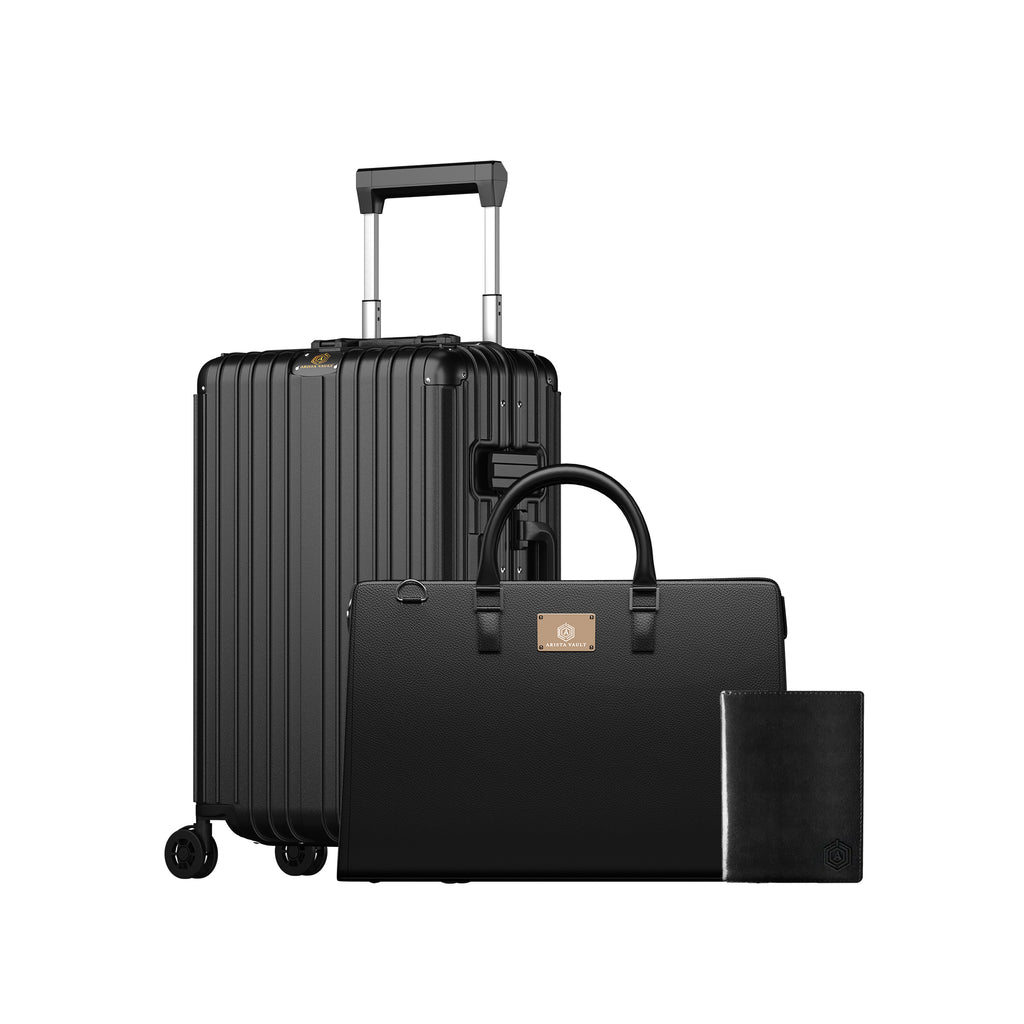 Smart Aviator Luggage + Tech Bag + Passport Holder