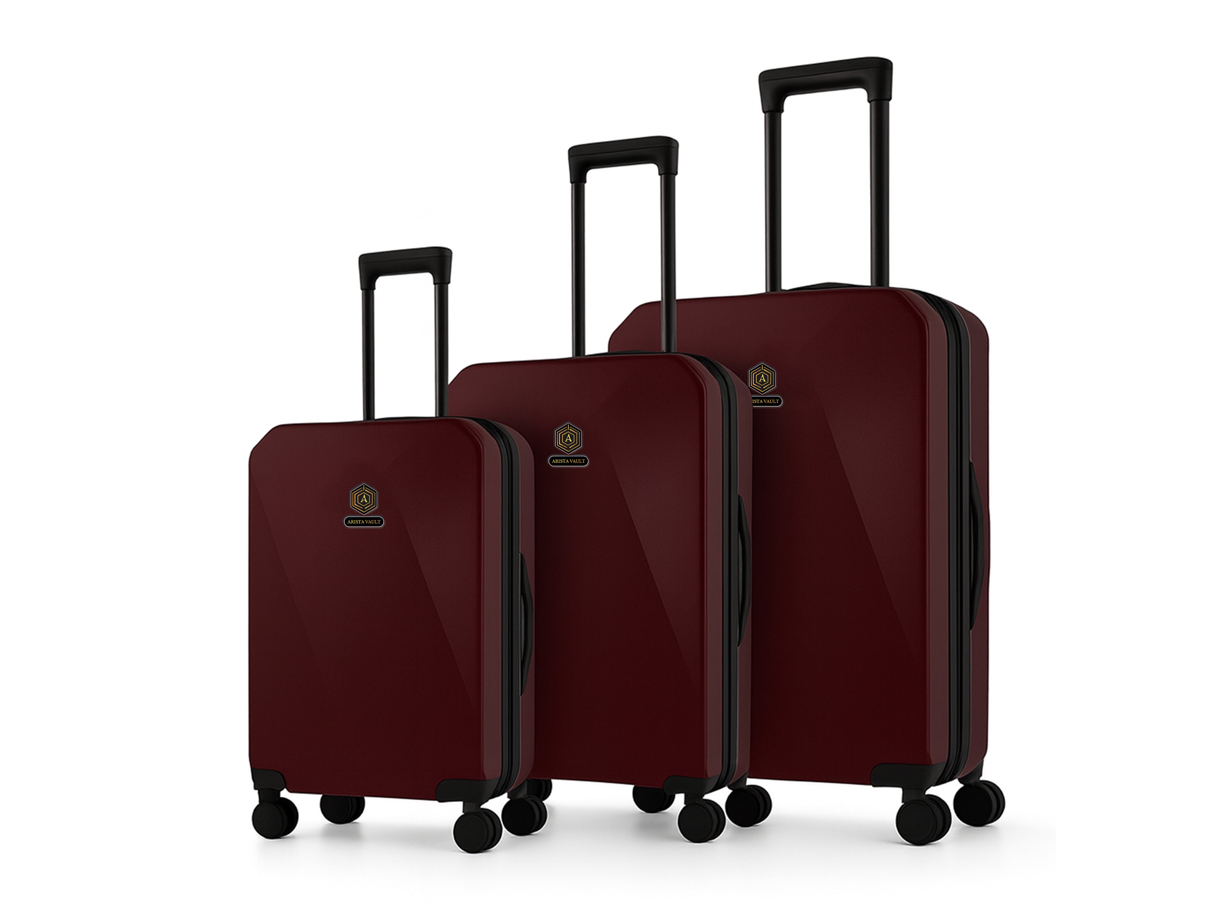 Arista Spot - Smart Luggage Maroon Arista Vault