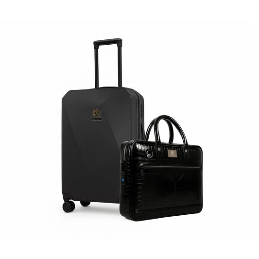 Arista Spot Pro - Luggage Black + Croc-Textured Black