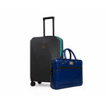 Nebula Neo Luggage + Croc-Textured Fingerlock Bag Blue