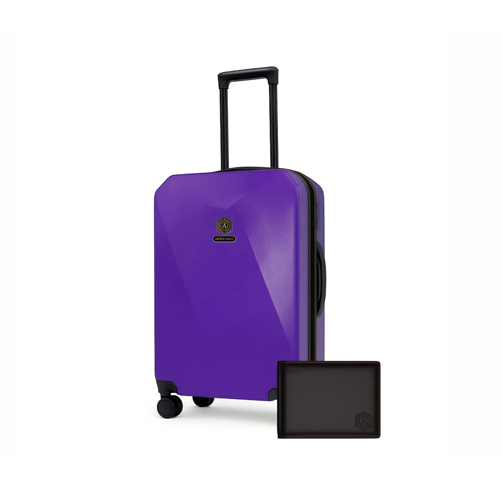 Arista Spot - Luggage Purple + RFID Wallet