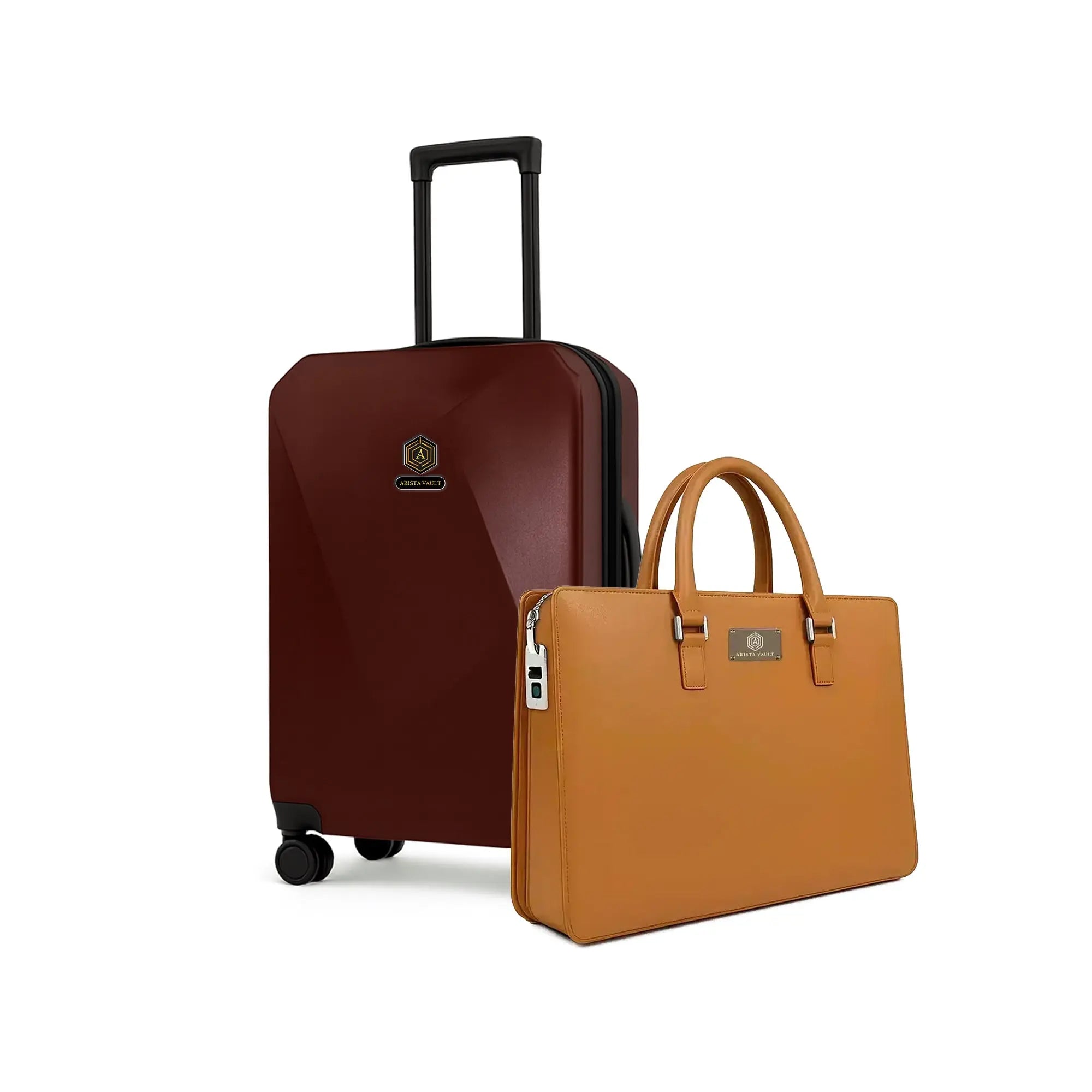 Arista Spot - Luggage Maroon + TechBag Fingerlock Bag