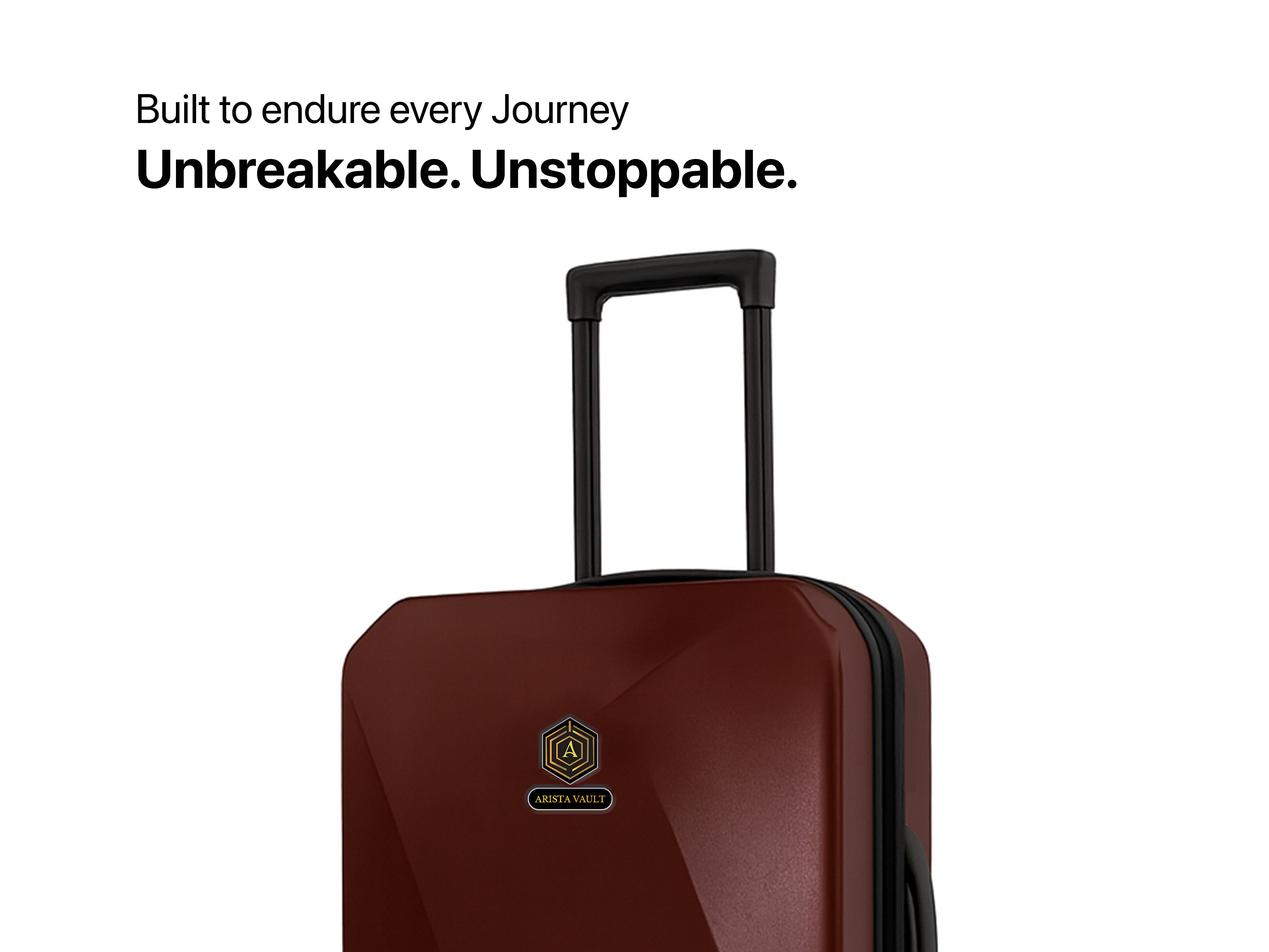 Arista Spot - Smart Luggage Maroon Arista Vault