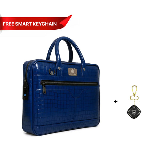 Croc-Textured Fingerlock Bag + Smart Keychain Arista Vault