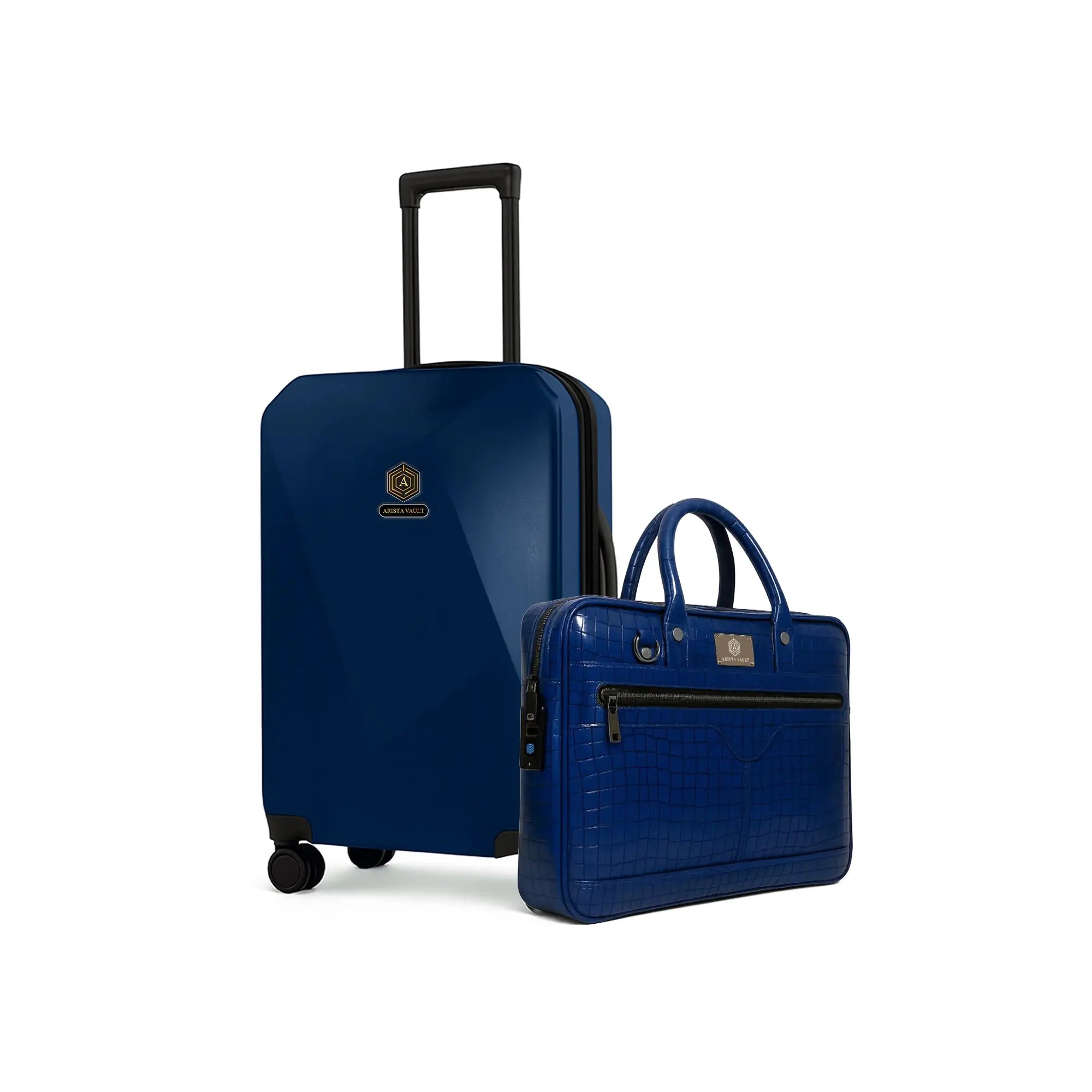 Arista Spot Pro - Luggage + Croc-Textured Blue