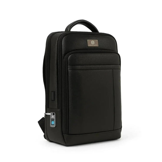 Smart Card Bot + Fingerlock leather Backpack Arista Vault