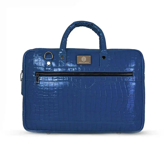 Croc Textured Fingerlock Bag(Royal Blue) and Wallet She Bot Finder Arista Vault