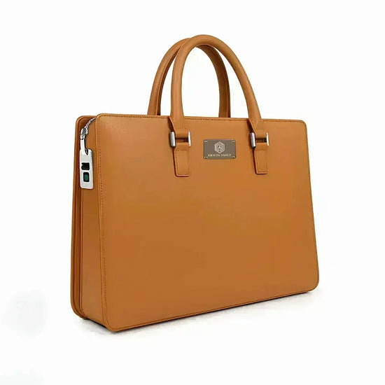 TechBag Fingerlock Bag (Tan) and Wallet Bot Classic Brown Arista Vault