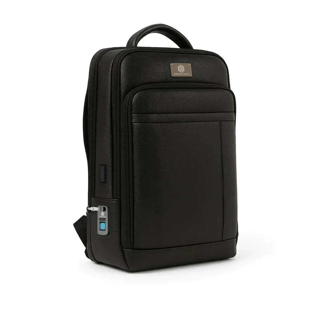 Fingerlock Leather Backpack and Smart Bag Tag Arista Vault