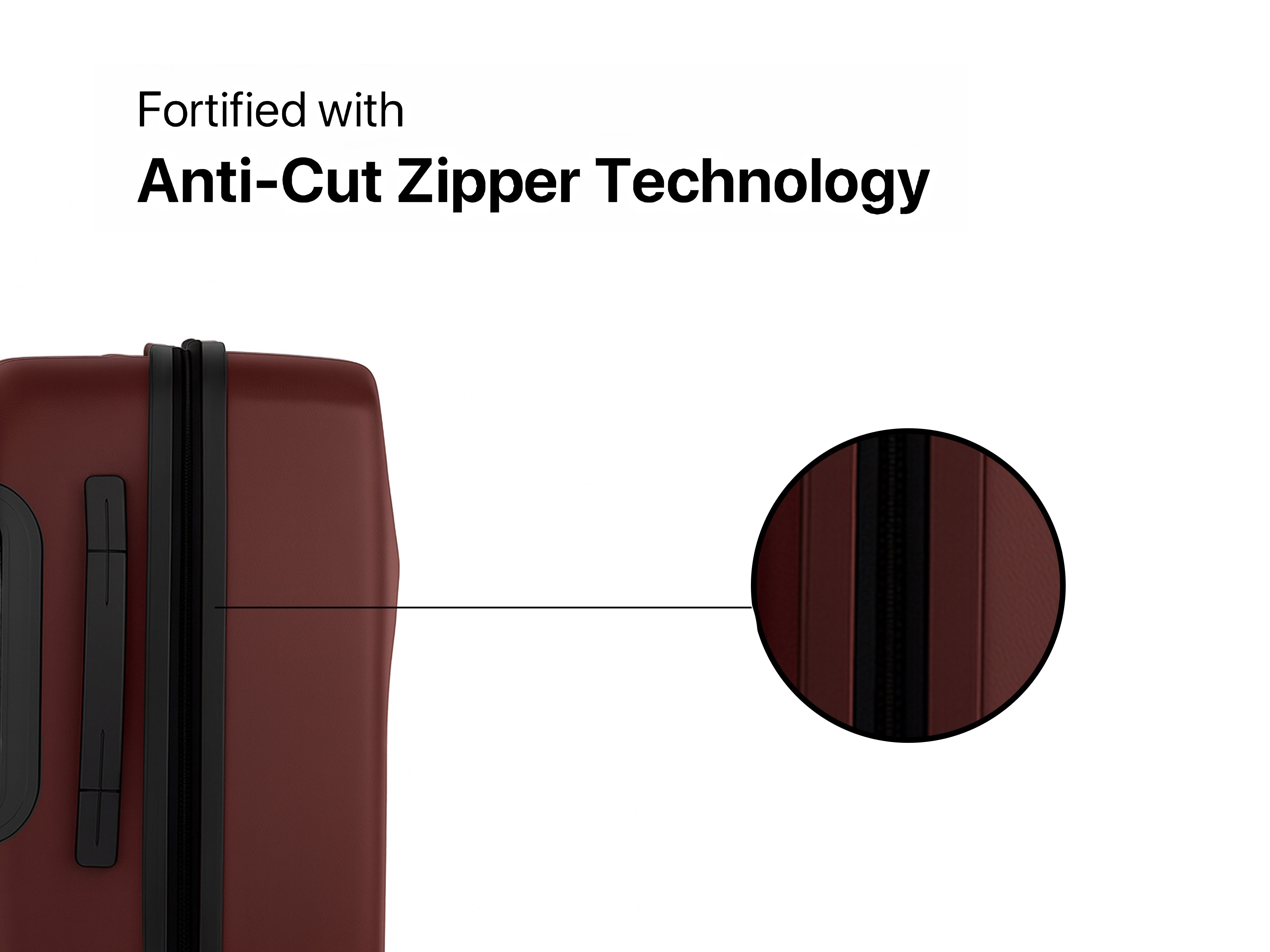 Arista Spot - Smart Luggage Maroon Arista Vault