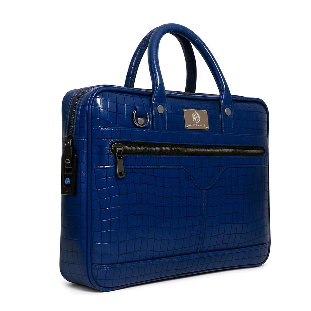 Croc-Textured Fingerlock Bag Arista Vault