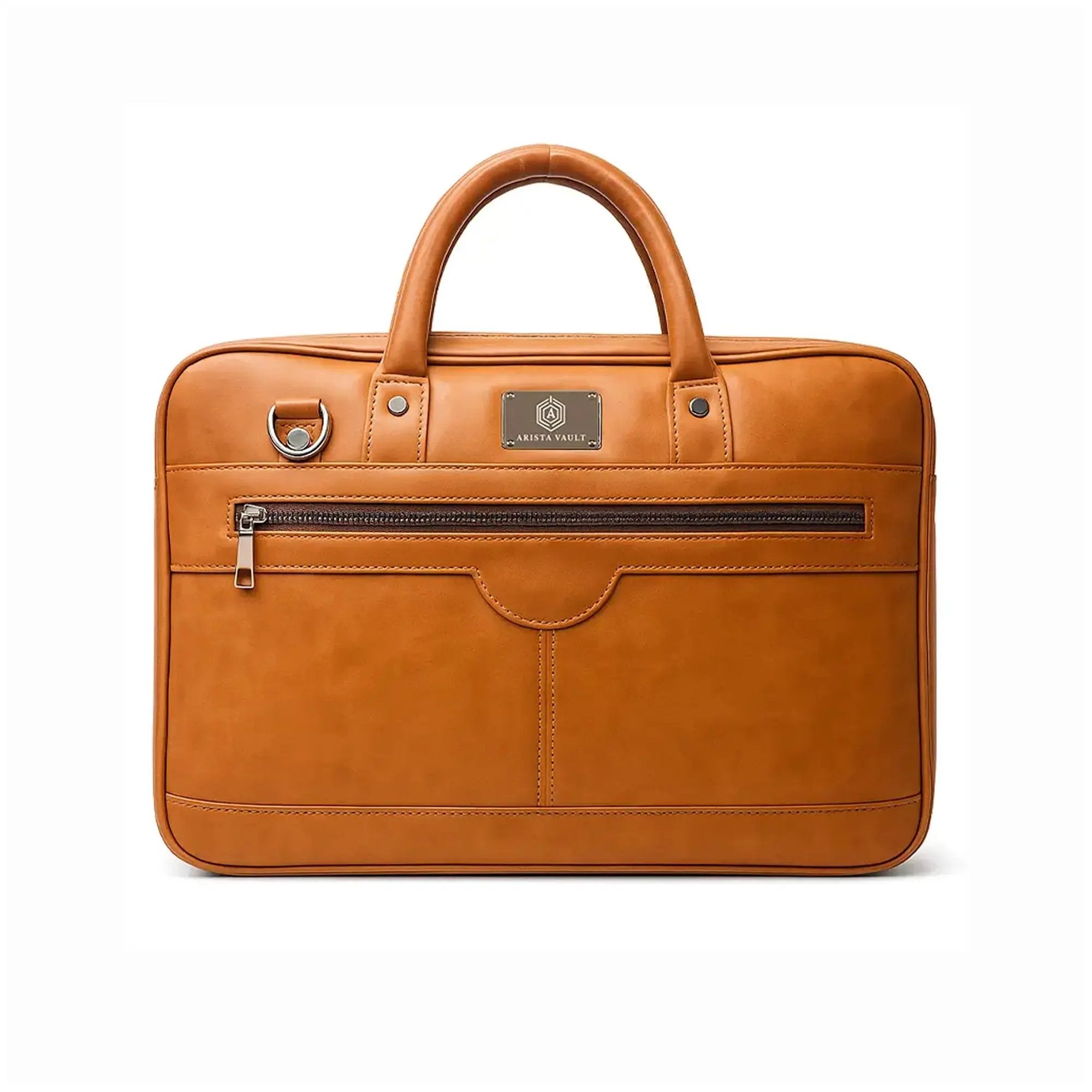 ZenMatte Laptop Bag(Tan) and Smart Passport Holder (Green) Arista Vault