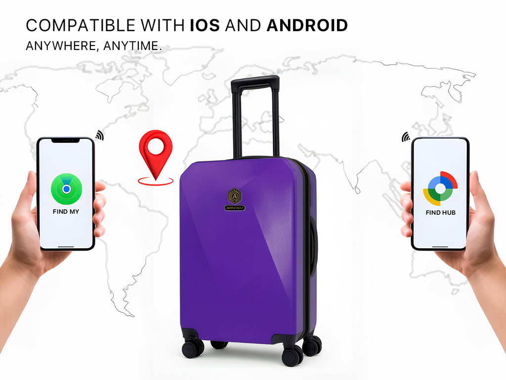 Arista Spot - Smart Luggage Purple Arista Vault