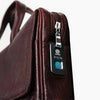 Fingerlock Smart Leather Laptop Bag (Brown) Arista Vault