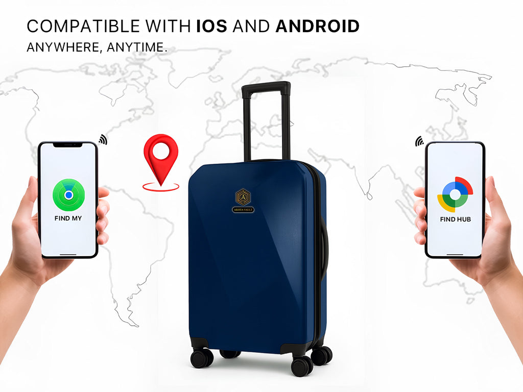 Arista Spot Pro - Smart Luggage (Blue) Arista Vault