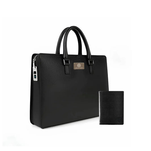 TechBag Fingerlock Bag(Black) and Smart Passport Holder Arista Vault